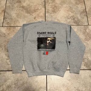 Online Ceramics Silent Hill 2 Maria Graphic Crewneck Sweatshirt Grey men sz S/XS